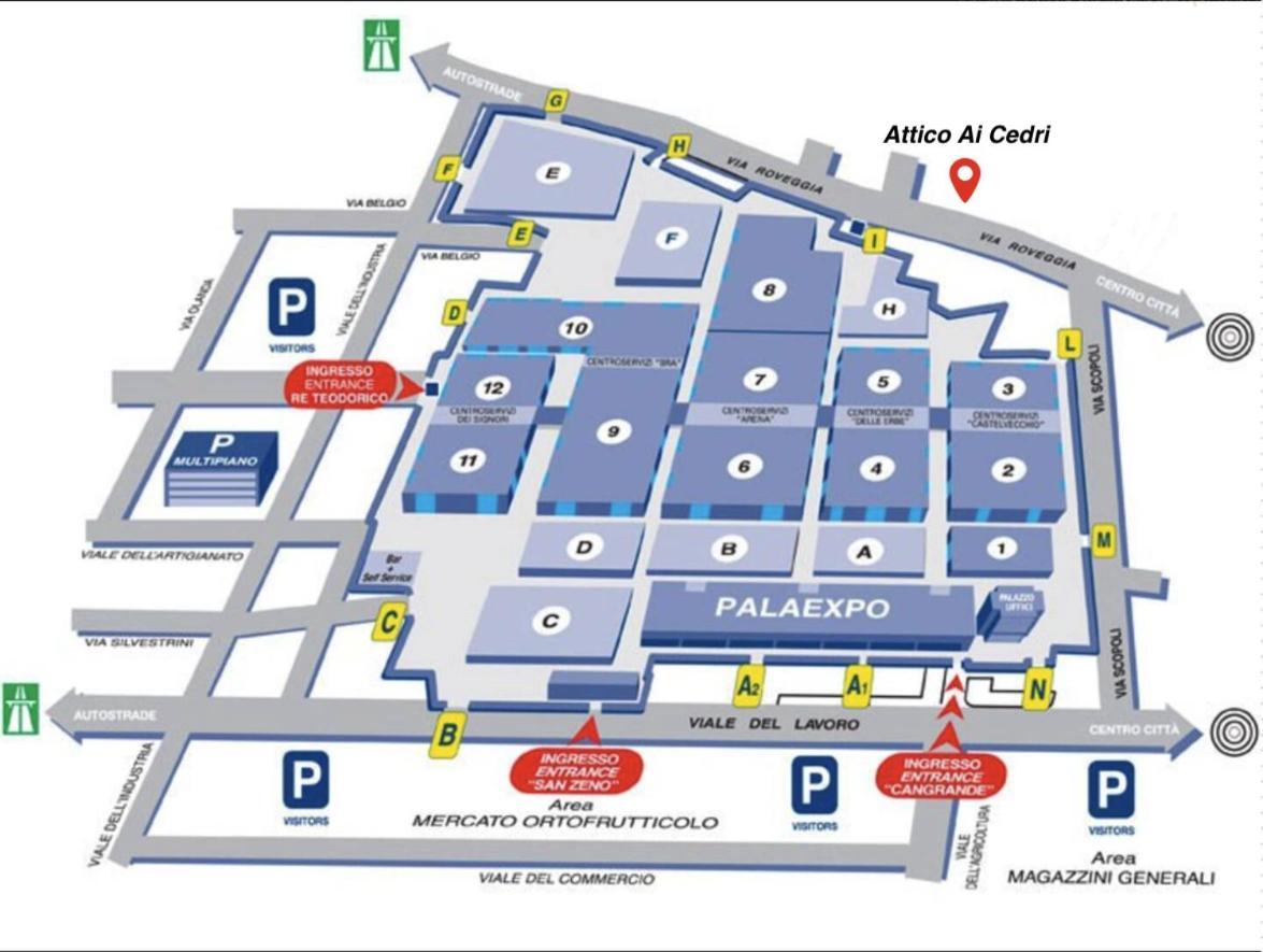 Attico Ai Cedri Lägenhet Verona Exteriör bild